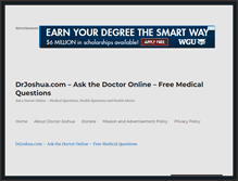 Tablet Screenshot of drjoshua.com